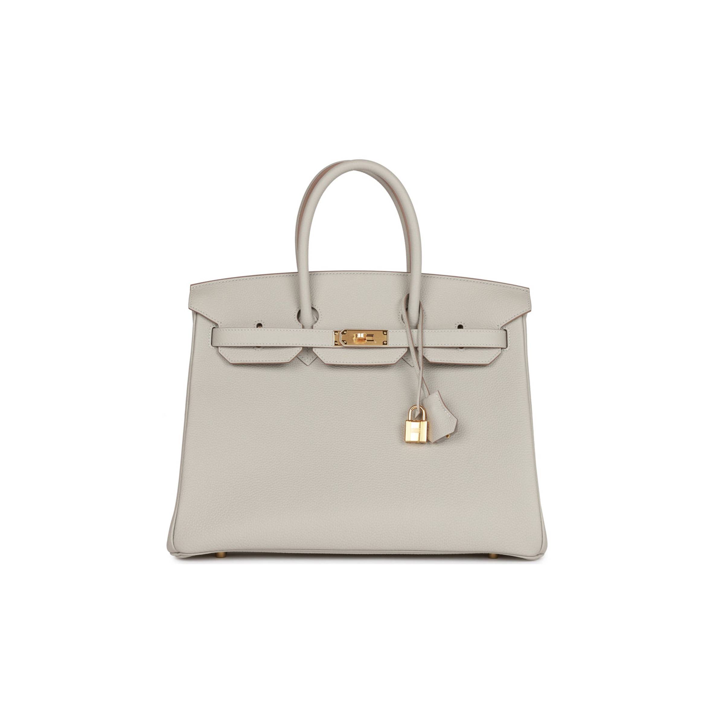H**me5 BIRKIN 35 GRIS PERLE TOGO GOLD HARDWARE 39891068813406 (35cm) Master Quality